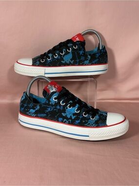Converse All Star Dr. Seuss "If I Ran the Zoo" Black/Blue Sneakers M's 6/W's 8